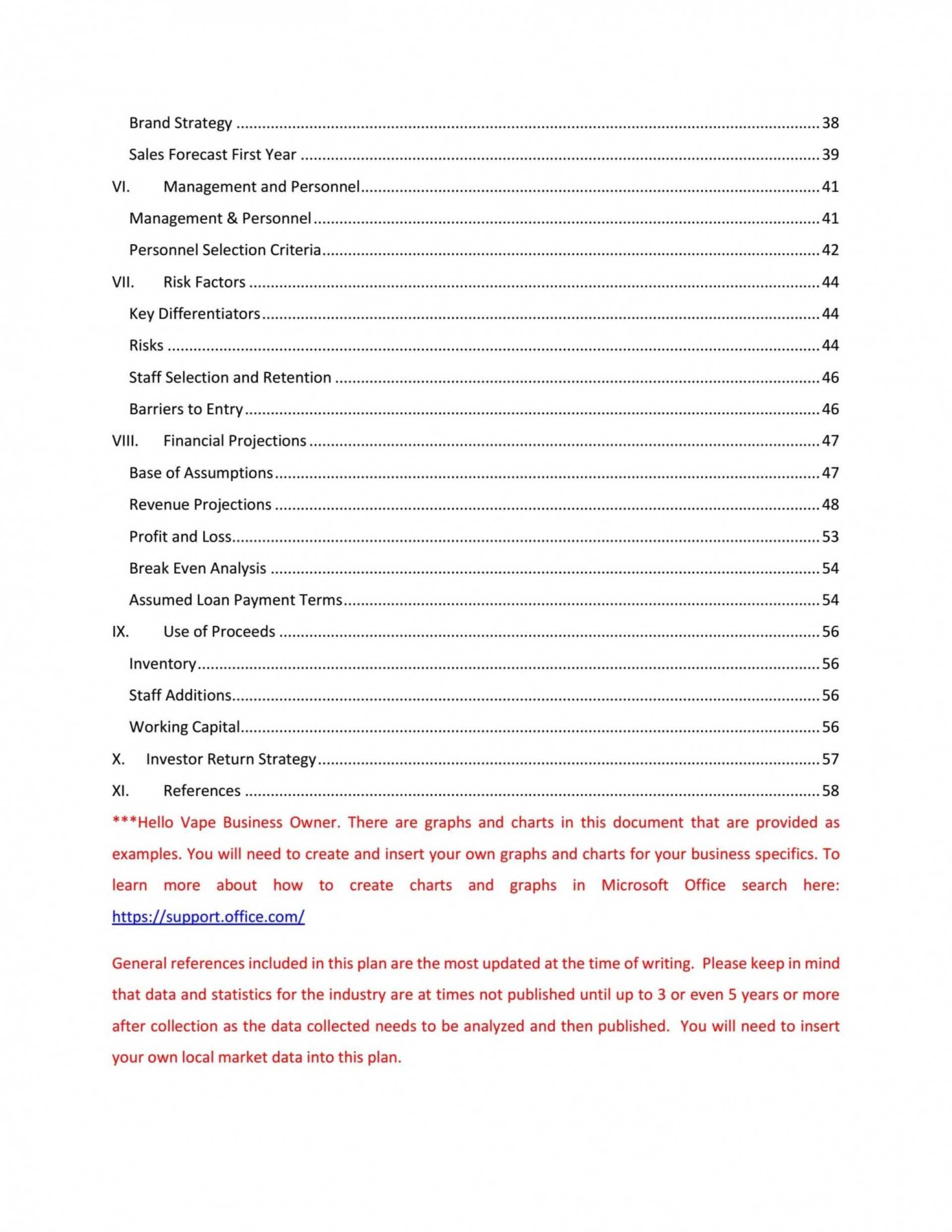 030 Microsoft Office Business Plan Templates Template Ideas Regarding Microsoft Word Table Of Contents Template