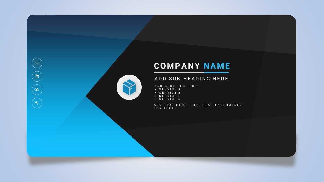 030 New Pictures Of Business Card Template Powerpoint Free With Regard To Business Card Template Powerpoint Free