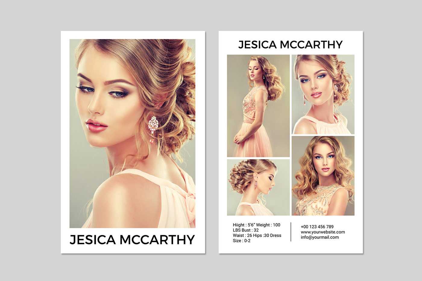 031 Model Comp Card Template Outstanding Ideas Psd Free In Free Comp Card Template