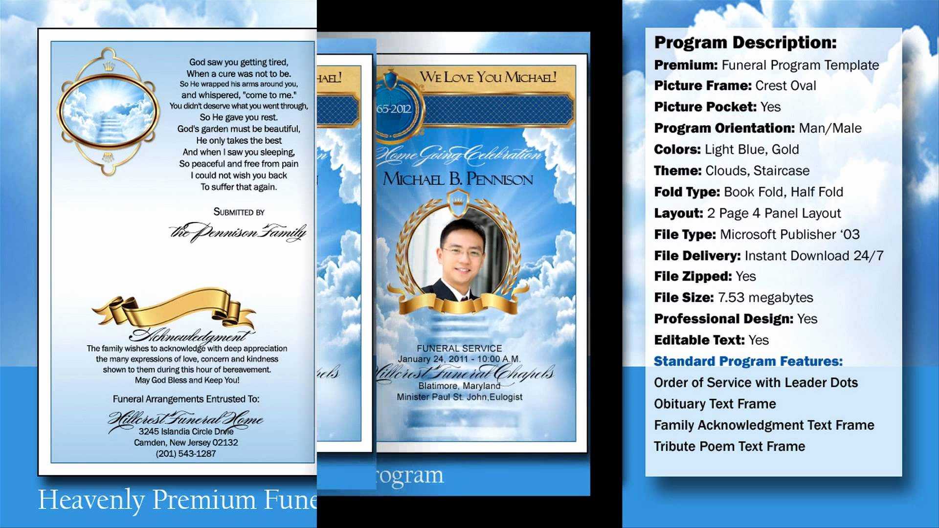 032 Free Obituary Template Download Funeral Program Intended For Free Obituary Template For Microsoft Word