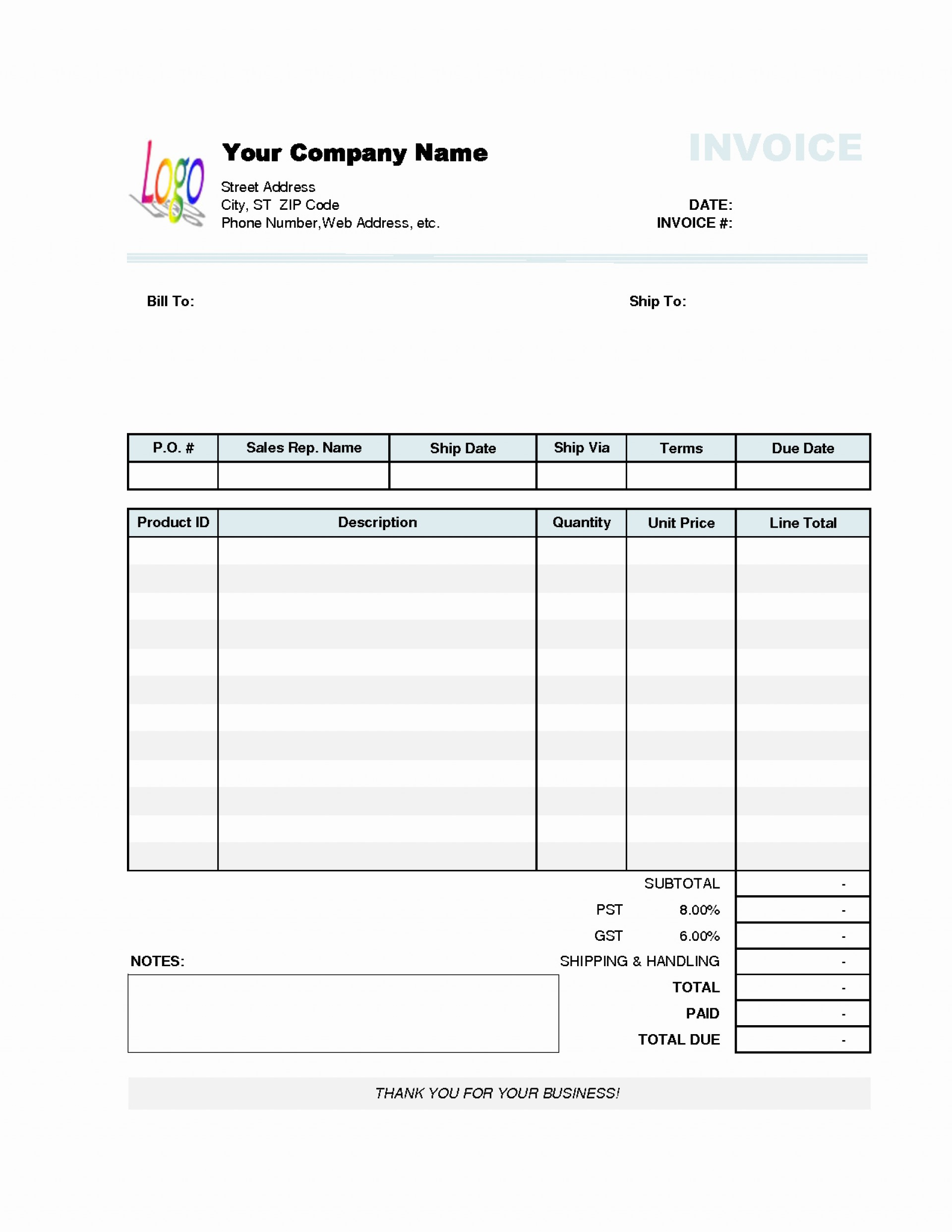 032 Simple Invoice Template Word Fresh Excel Of In In Invoice Template Word 2010