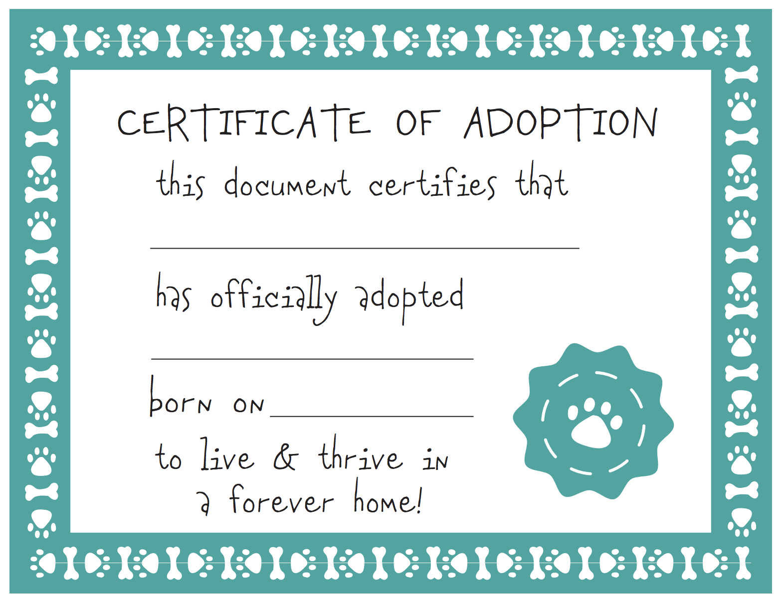 032 Template Ideas Blank Service Dog Certificate Screen Shot For Pet Adoption Certificate Template
