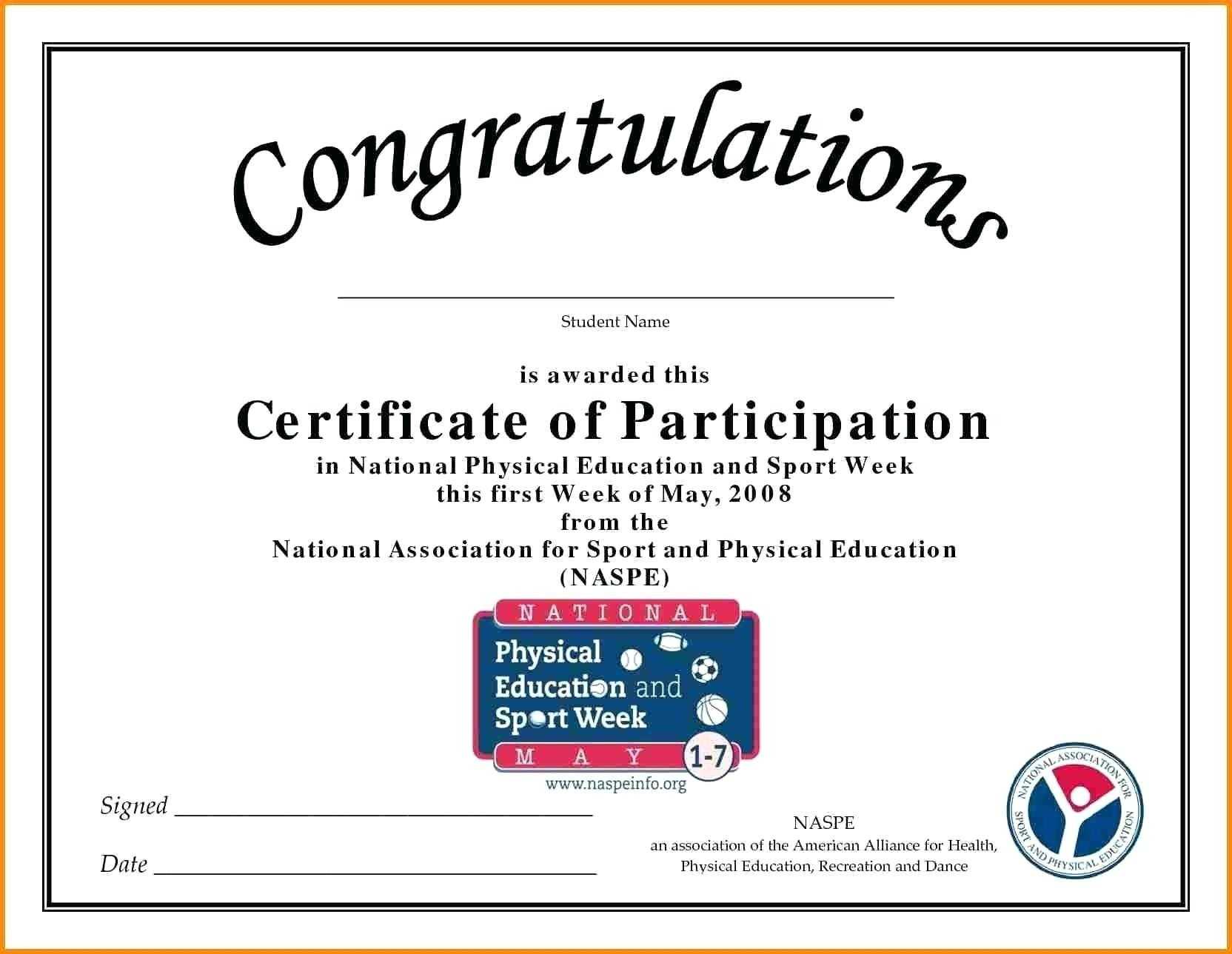 032 Template Ideas Sports Certificate Of Appreciation Intended For Certification Of Participation Free Template