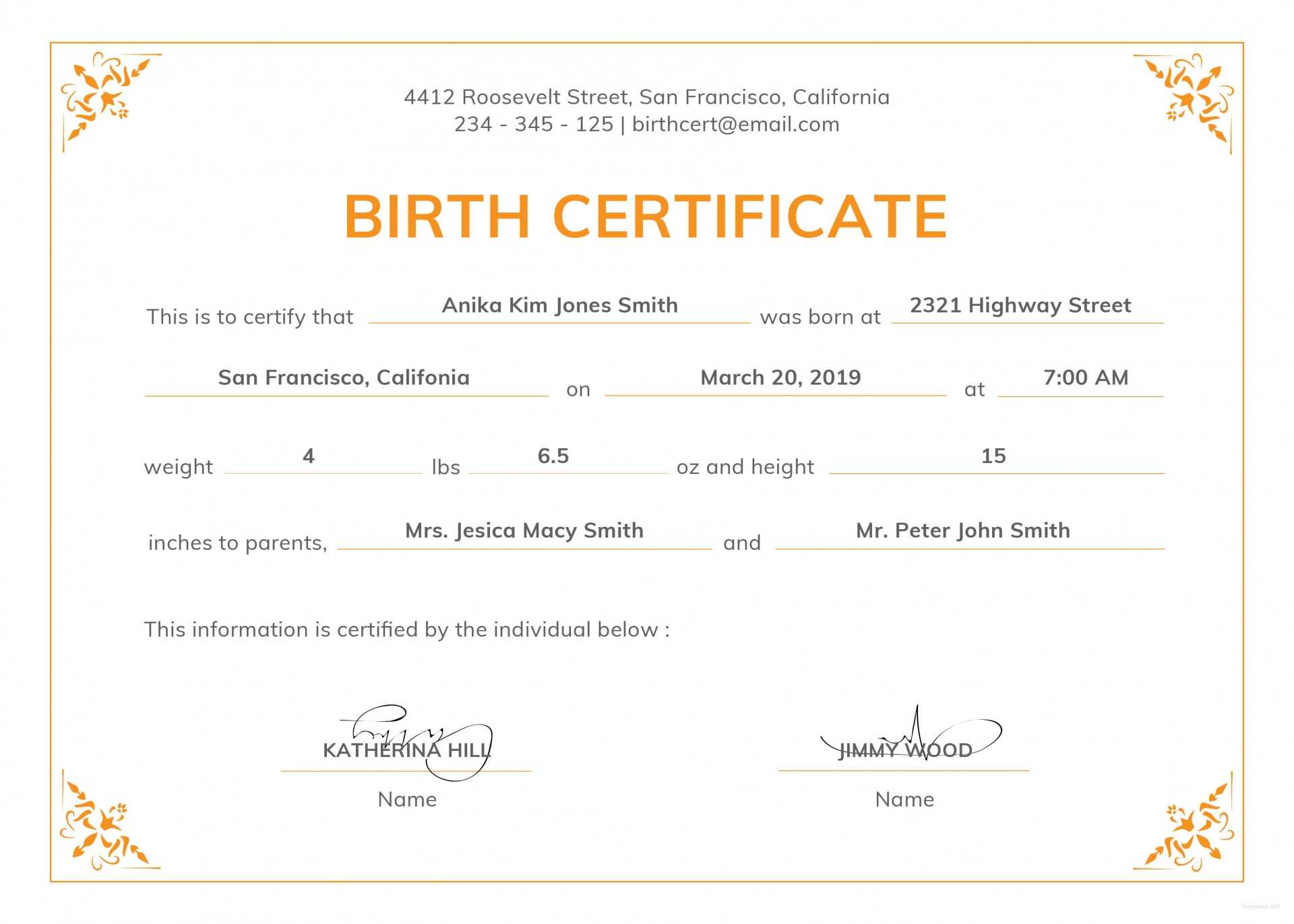 033 Large Free Birth Certificate Template Impressive Ideas In Birth Certificate Templates For Word