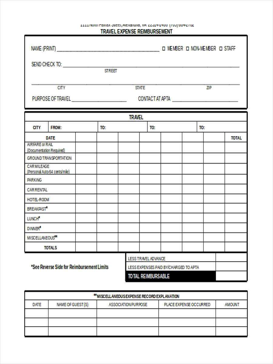 033 Travel Expense Reimbursement Form Template Ideas Report Throughout Reimbursement Form Template Word