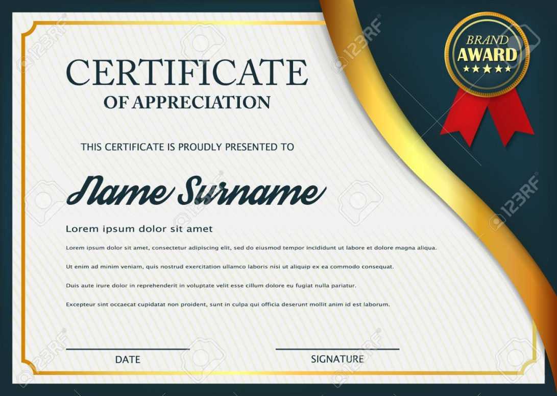 034 Certificate Of Appreciationtes Free Download With Powerpoint Award Certificate Template