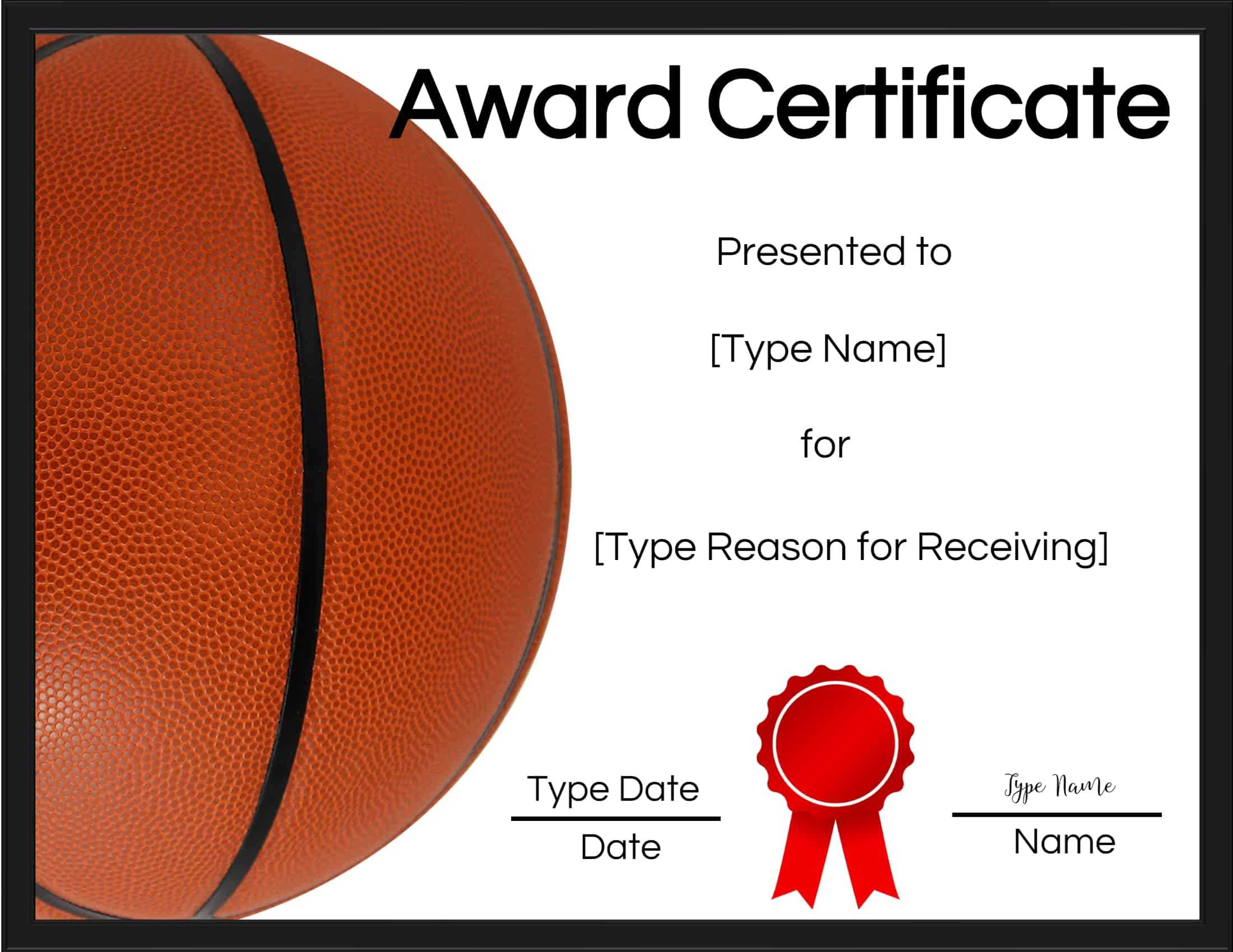 036 Basketball Certificates Sports Certificate Of Within Rugby League Certificate Templates