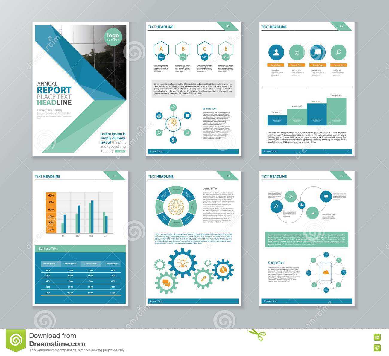 038 Annual Report Template Word Company Profile Brochure In Word Annual Report Template