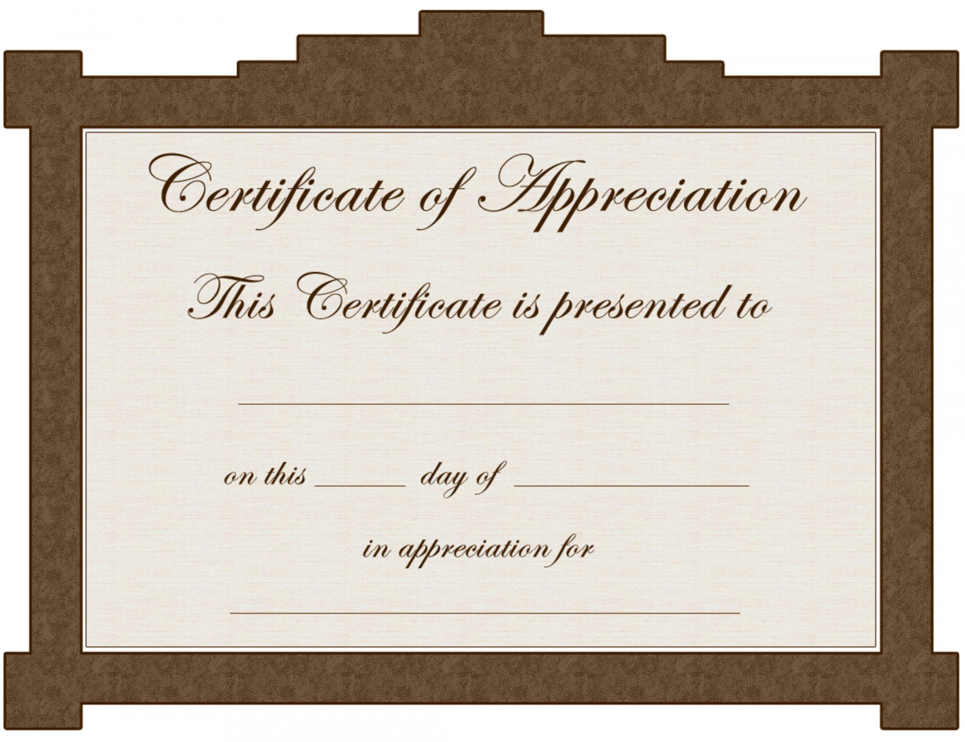 038 Certificate Of Appreciation Template Word Doc Free Regarding Iq Certificate Template