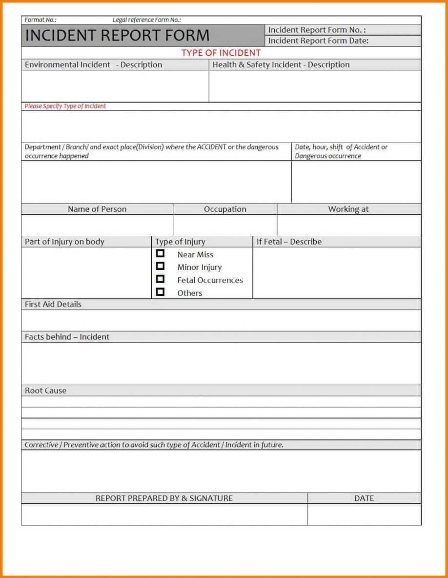 039 Automobile Accident Report Form Template Sample Incident Within Accident Report Form Template Uk
