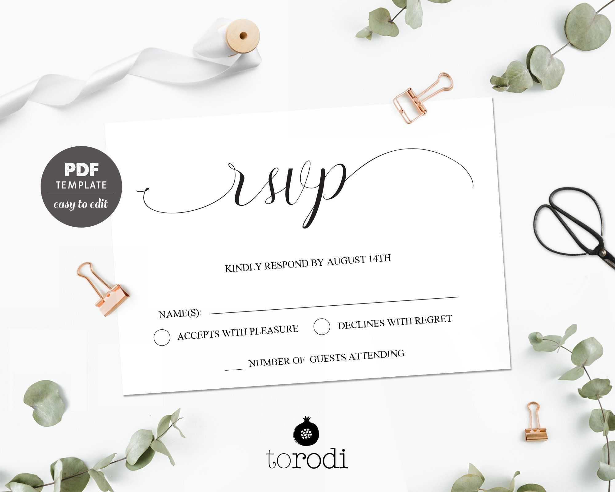 039 Wedding Rsvp Cards Templates Free Card Inspirational Pertaining To Free Printable Wedding Rsvp Card Templates