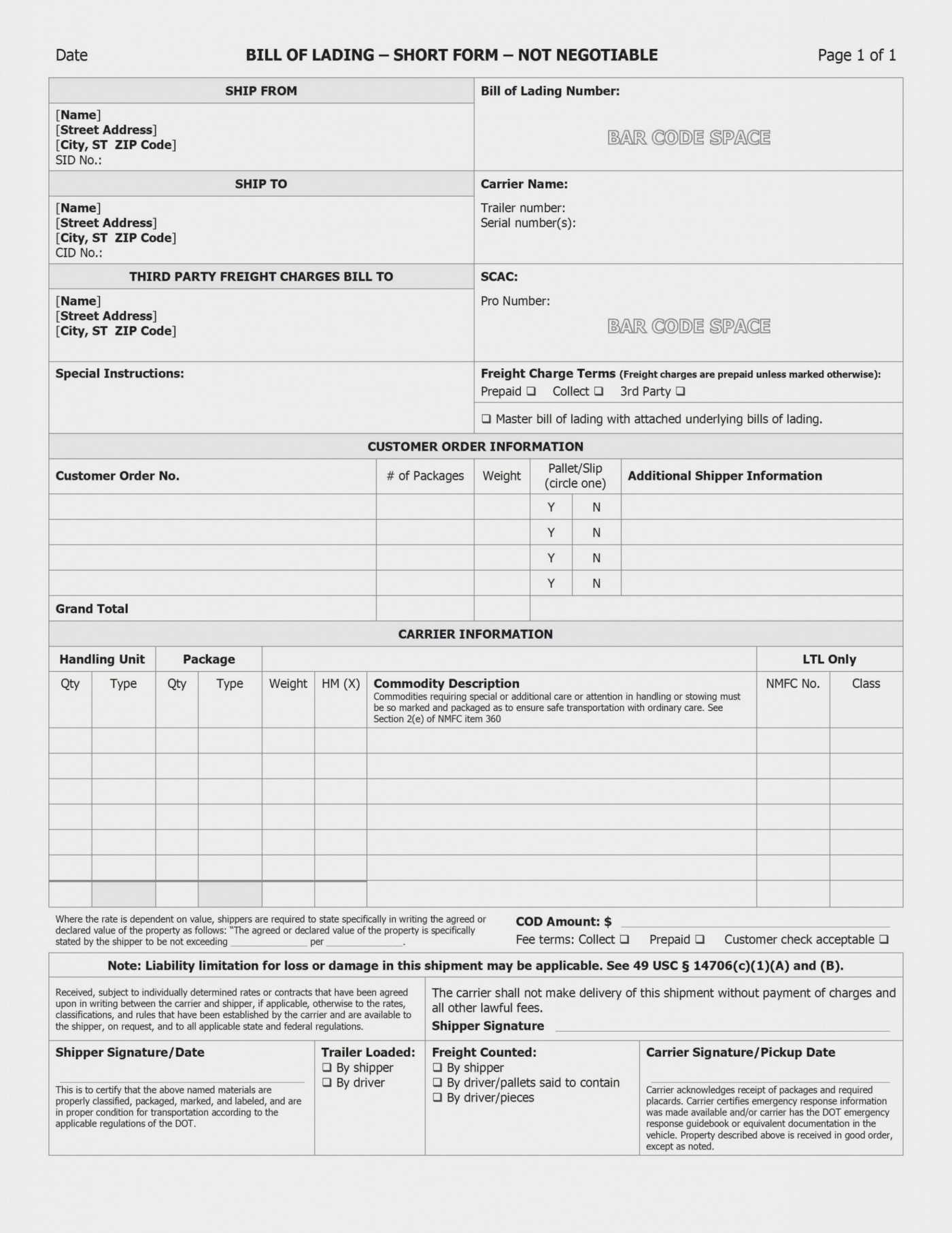 040 Bill Of Lading Template Word Ideas What Information Must Pertaining To Fedex Label Template Word