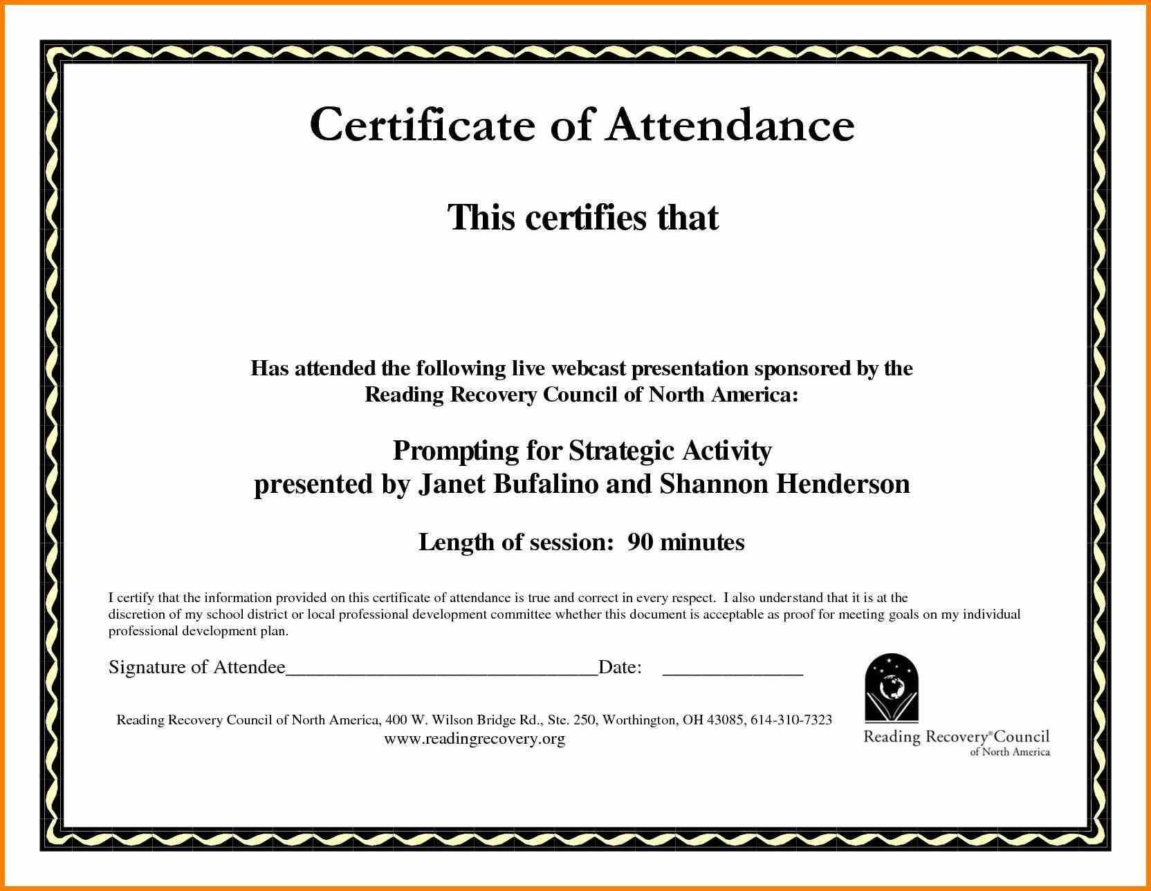 043 Certificate Of Completion Template Free Download Course For Certificate Of Attendance Conference Template