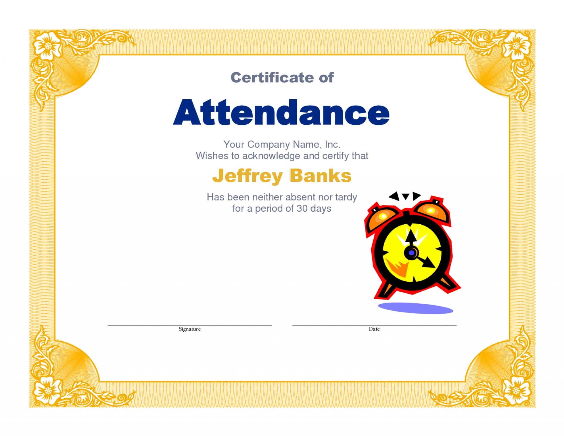 043 Template Ideas Certificate Word Unforgettable Award For Attendance Certificate Template Word