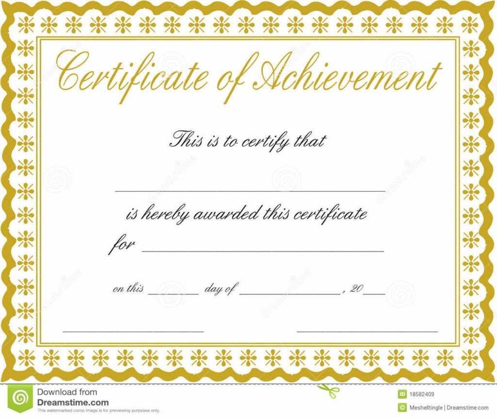 044 Free Printable Certificate Of Completion Template In Free Printable Certificate Of Achievement Template
