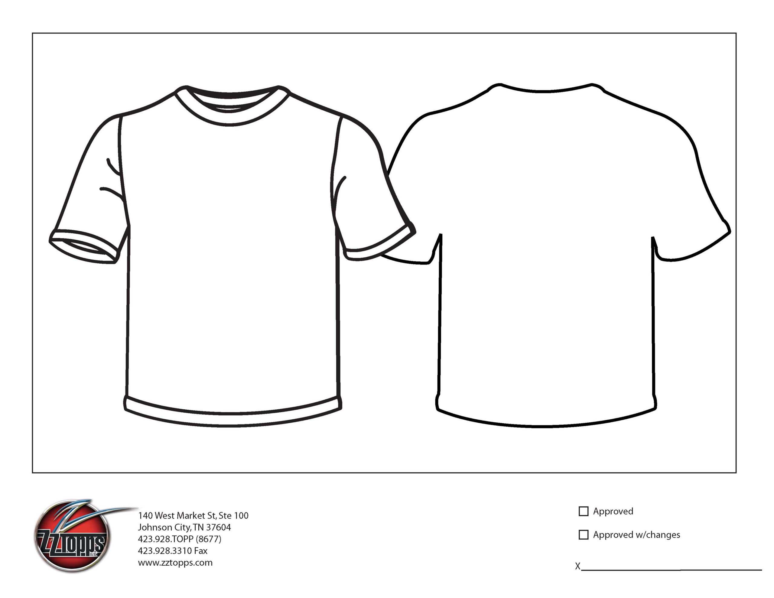 044 Printable T Shirt Order Form Template Of Delightful Free In Blank Tshirt Template Printable