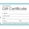 046 Voucher Gift Certificate Coupon Template Bow Ribbons In Present Certificate Templates
