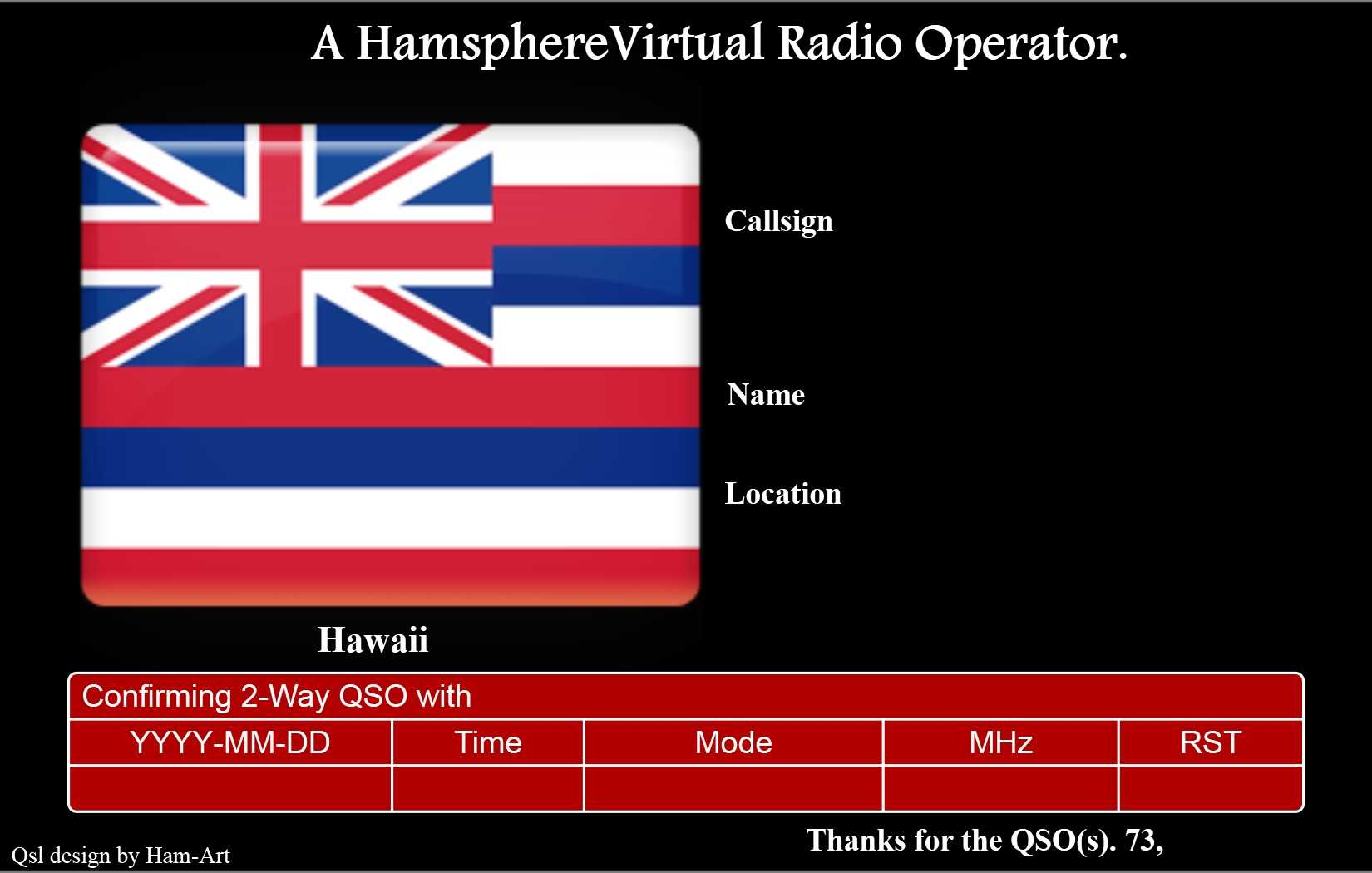 05 | November | 2012 | Kd0Pnp Ham Radio For Qsl Card Template