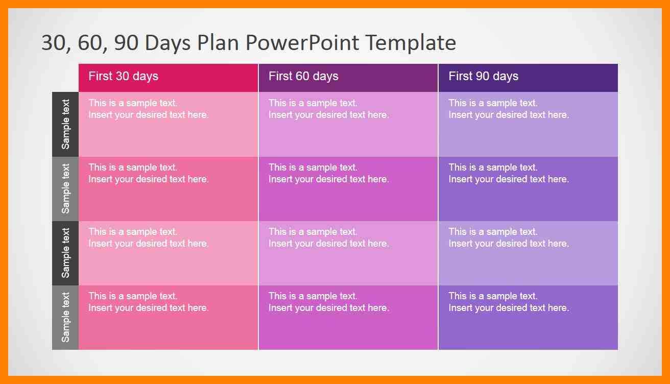 10+ 30 60 90 Day Plan Template Powerpoint | Time Table Chart Intended For 30 60 90 Day Plan Template Powerpoint