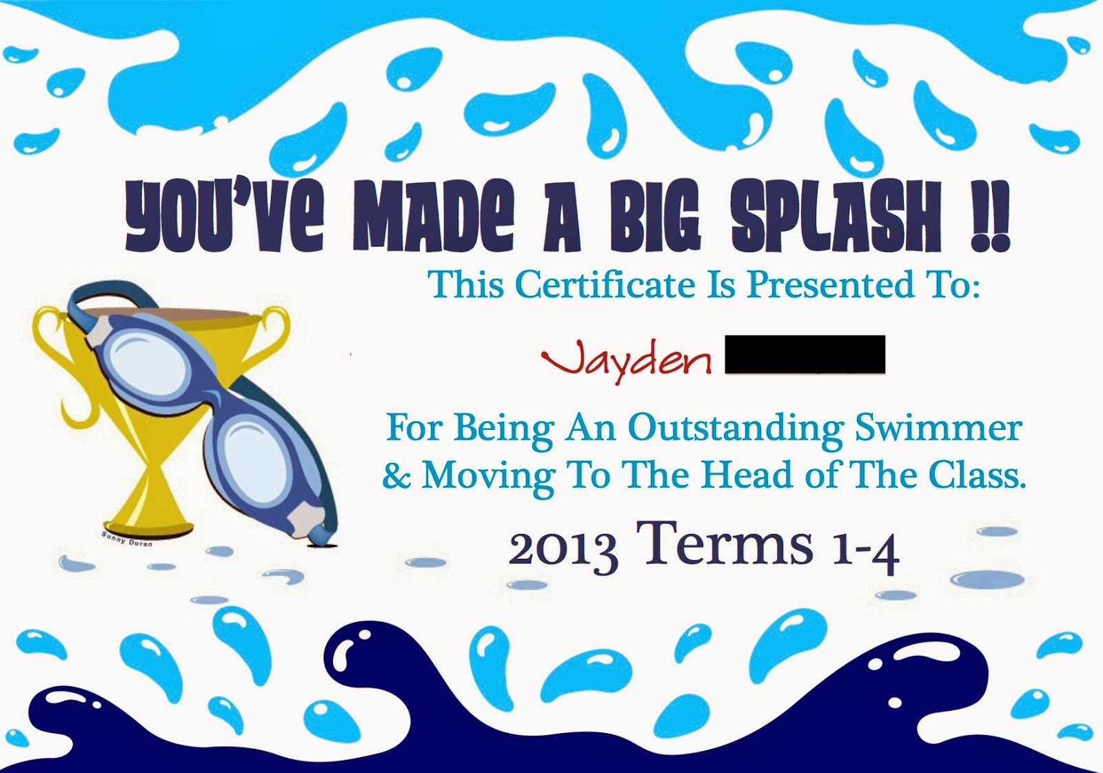 10 Best Photos Of Printable Swimming Progression – Ymca Swim In Swimming Certificate Templates Free
