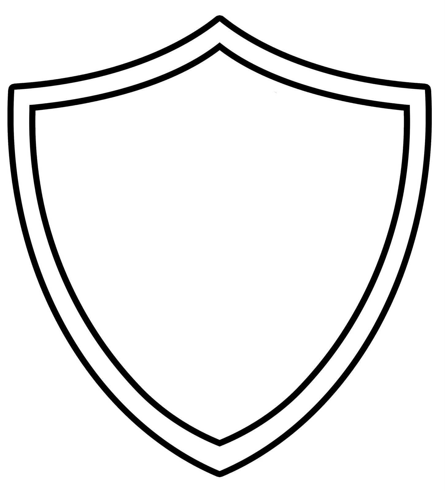 10 Shield Design Template Images – Blank Superhero Shield With Blank Shield Template Printable