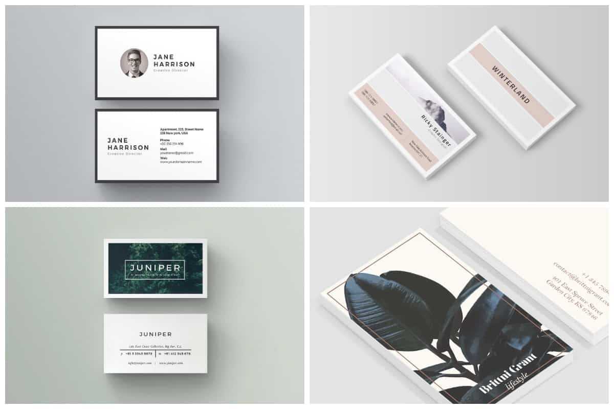 10 Unique Business Card Templates To Stand Out From The Throughout Generic Business Card Template