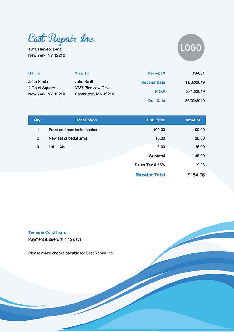 100 Free Receipt Templates | Print & Email Receipts As Pdf Within Fake Credit Card Receipt Template