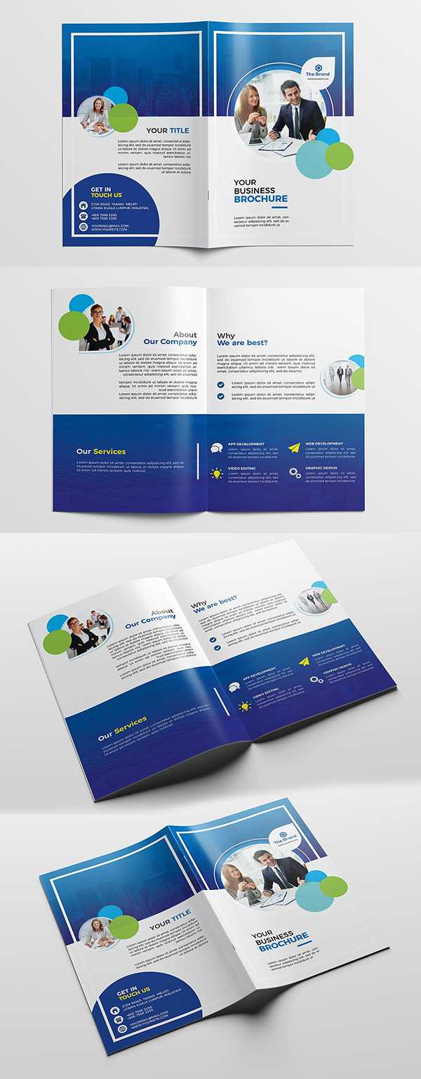 100 Professional Corporate Brochure Templates | Design Intended For Good Brochure Templates