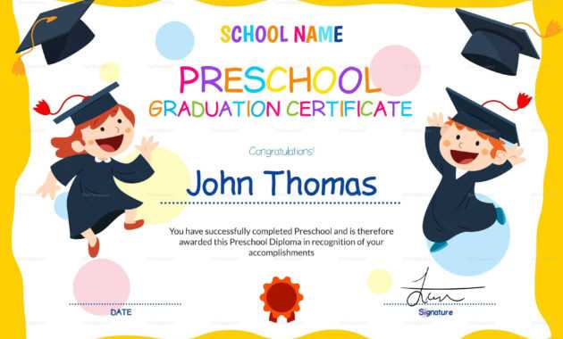 11+ Preschool Certificate Templates - Pdf | Free &amp; Premium within Preschool Graduation Certificate Template Free