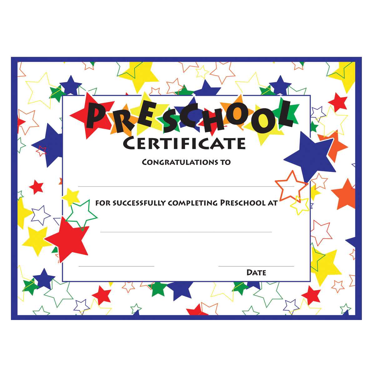 11+ Preschool Certificate Templates – Pdf | Free & Premium Within Star Certificate Templates Free