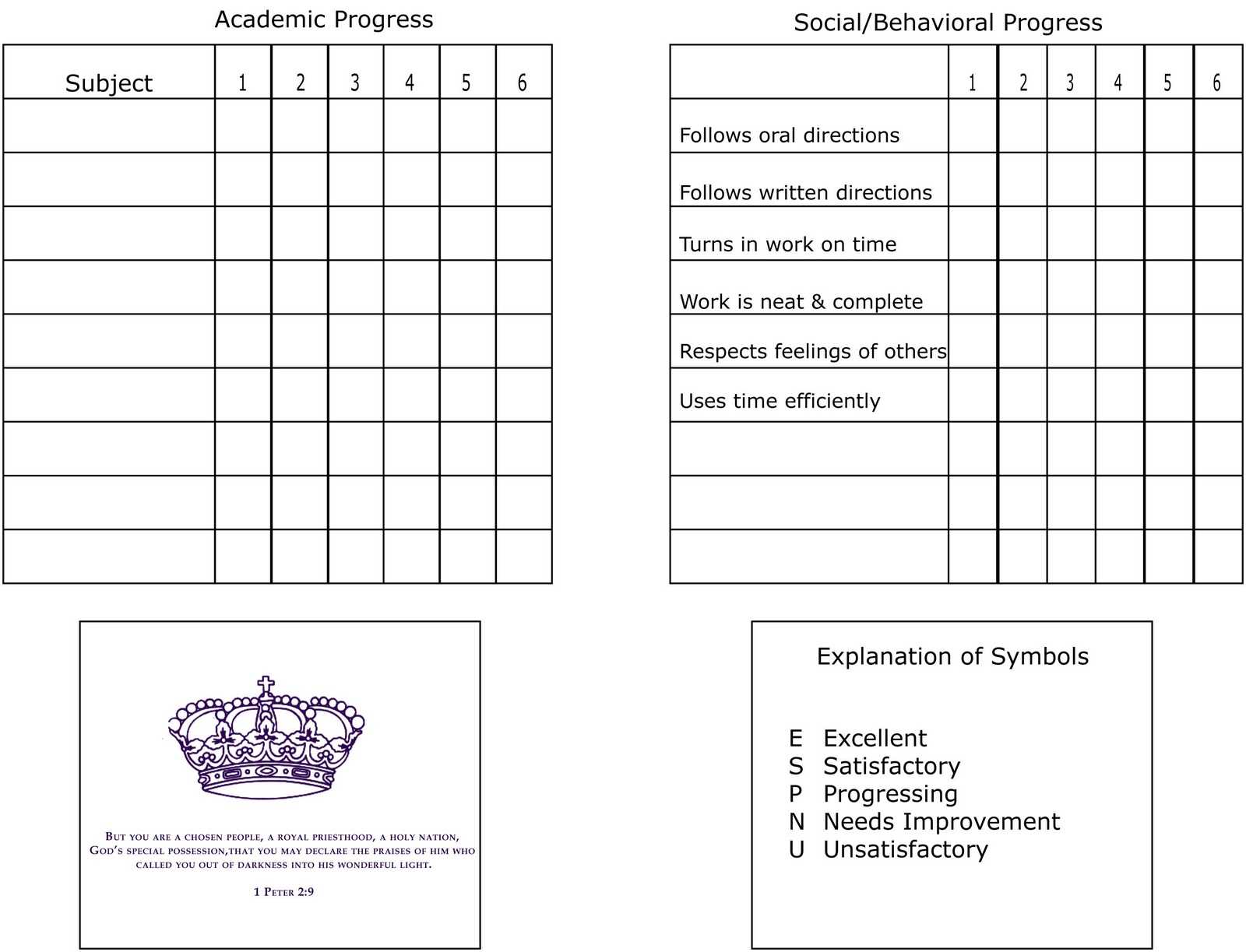 12 Best Photos Of Report Card To Print Online – School Regarding Homeschool Middle School Report Card Template