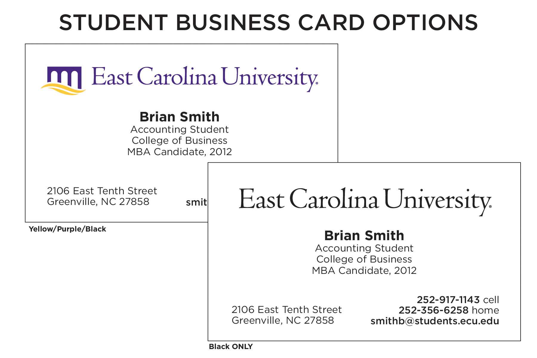 12 Best Photos Of Student Business Card Templates Free Regarding Student Business Card Template