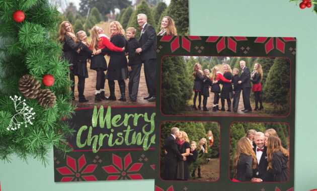 12 Christmas Card Photoshop Templates To Get You Up And in Christmas Photo Card Templates Photoshop