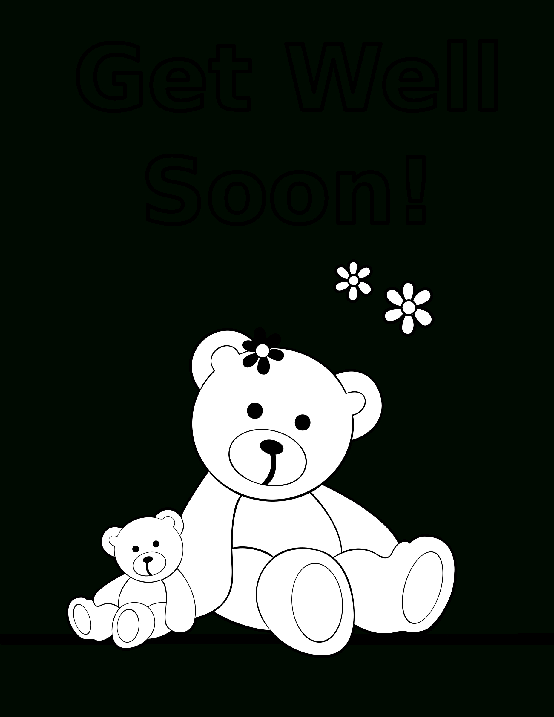 1214 Get Well Free Clipart Throughout Get Well Card Template