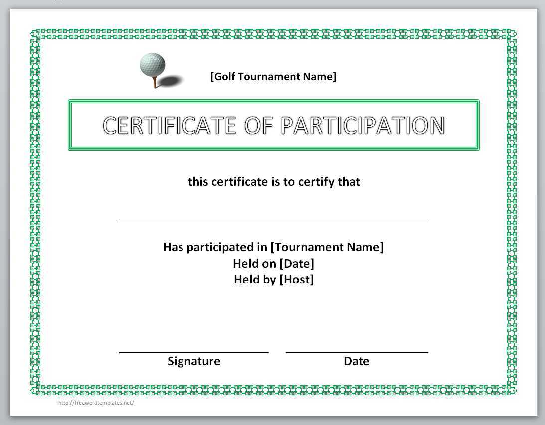 13 Free Certificate Templates For Word » Officetemplate In Certificate Of Participation Word Template