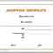 13 Free Certificate Templates For Word » Officetemplate Throughout Pet Adoption Certificate Template