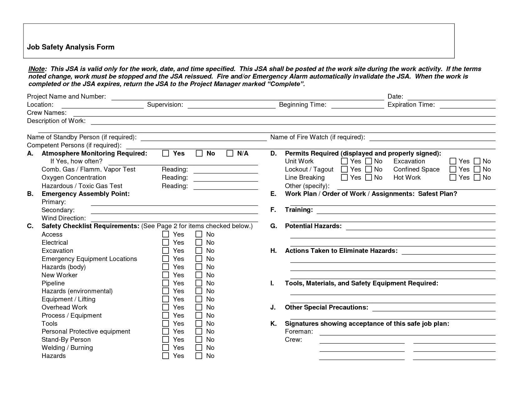 13+ Job Safety Analysis Examples – Pdf, Word, Pages | Examples Inside Safety Analysis Report Template