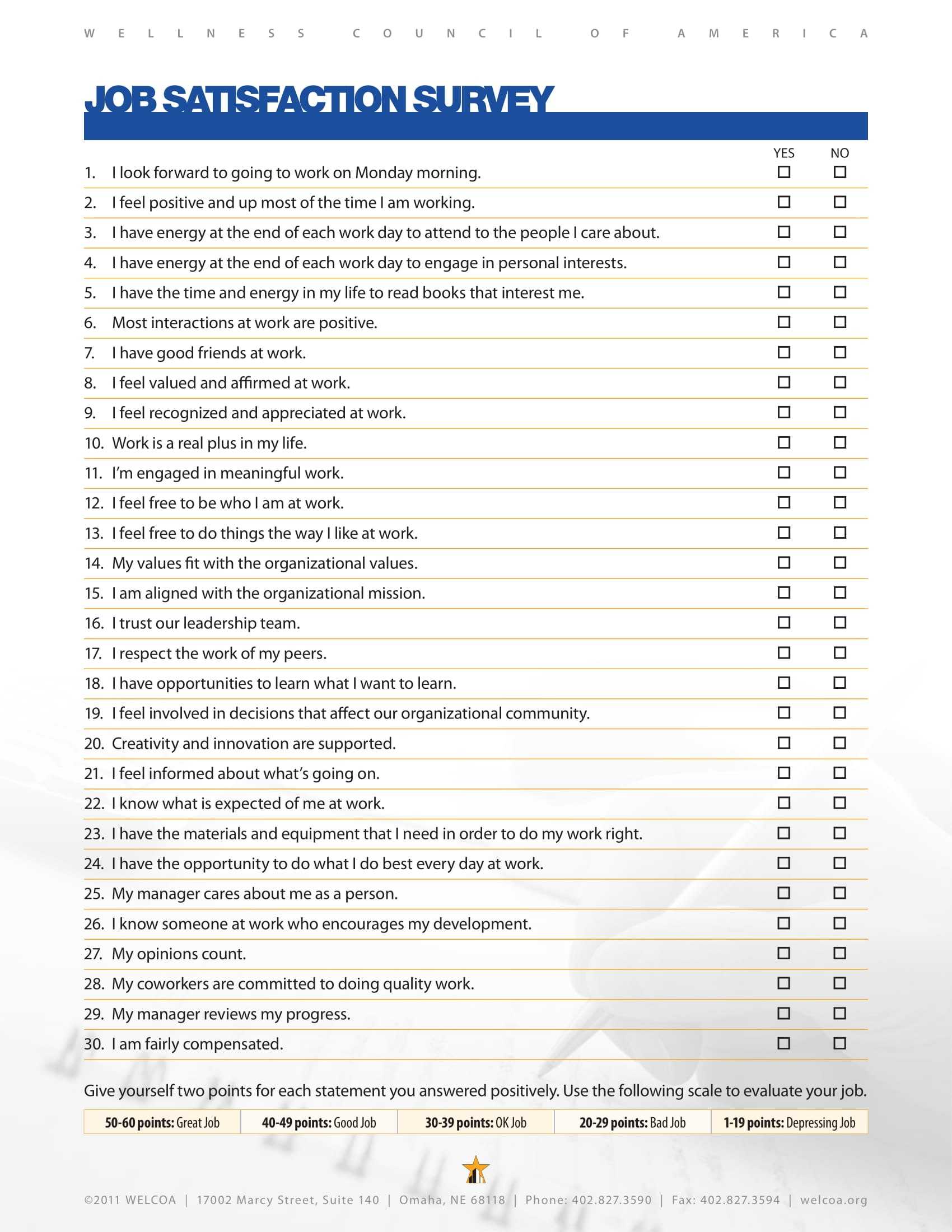 14+ Employee Satisfaction Survey Form Examples - Pdf, Doc Within Employee Satisfaction Survey Template Word