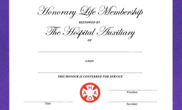 14+ Honorary Life Certificate Templates - Pdf, Docx | Free pertaining to Life Membership Certificate Templates