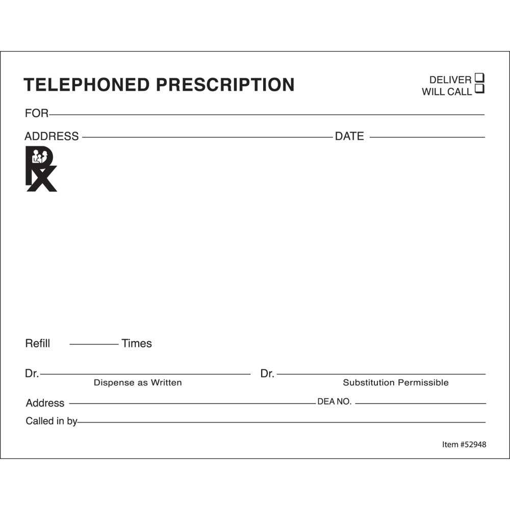 14+ Prescription Templates – Doctor – Pharmacy – Medical Inside Blank Prescription Form Template
