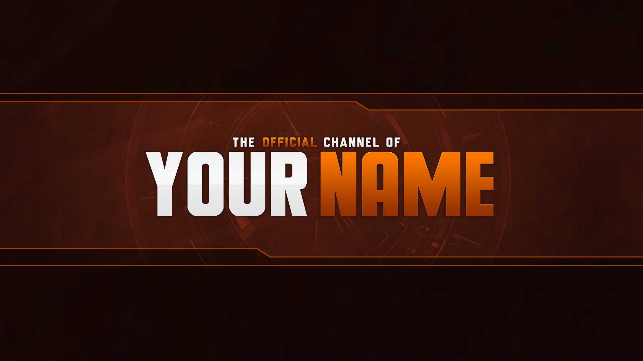14 Youtube Banner Psd T Images – Free Youtube Banner Regarding Banner Template For Photoshop