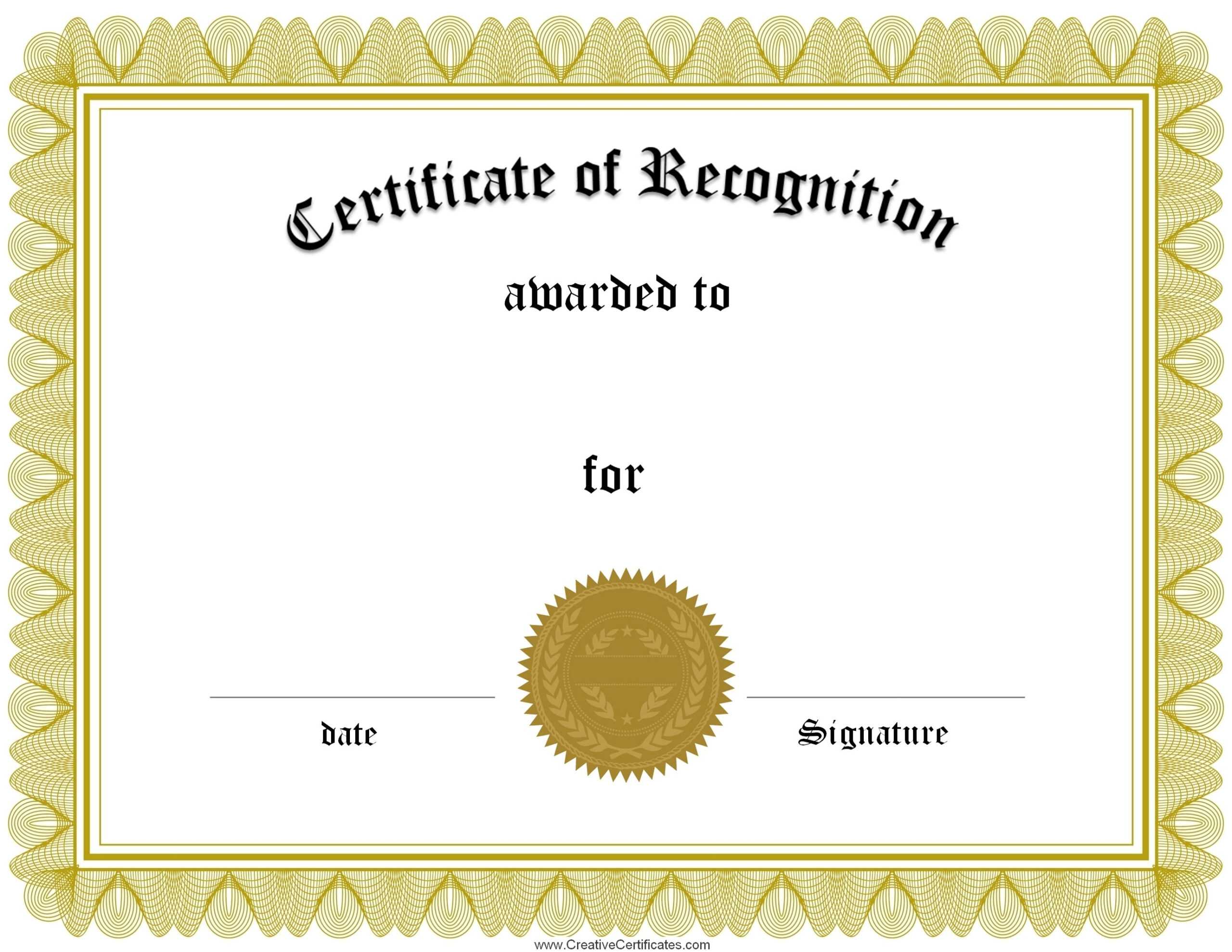 15+ Certificate Of Appreciation In Word Format | Sowtemplate With Regard To Template For Recognition Certificate