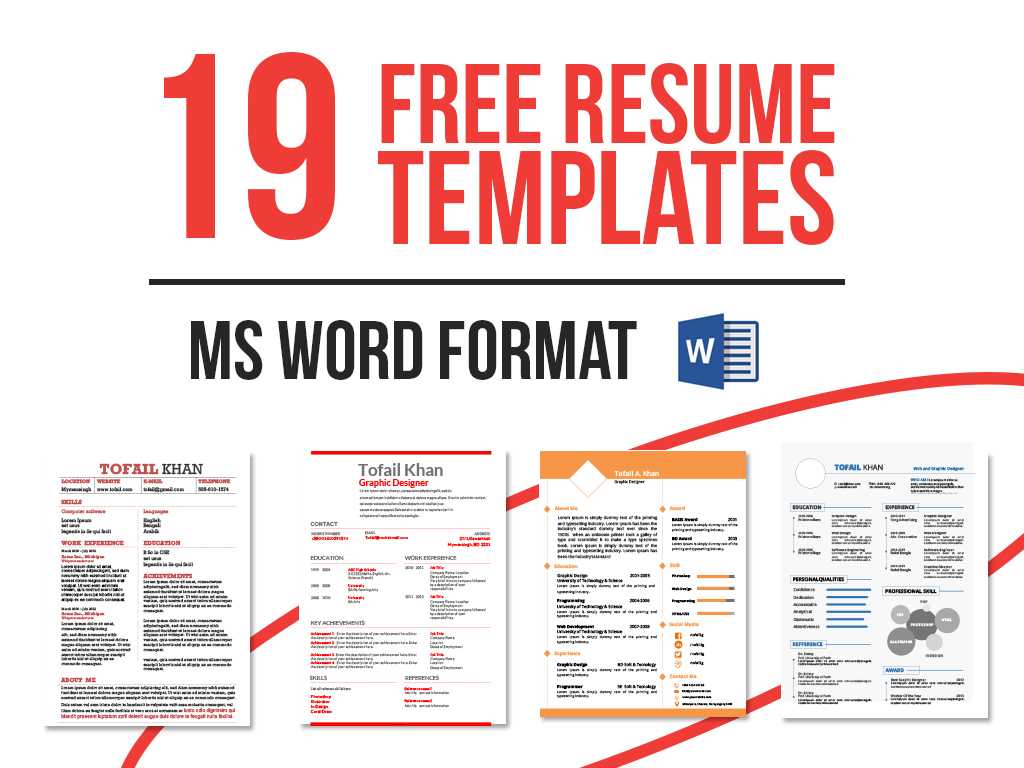 19 Free Resume Templates Download Now In Ms Word On Behance In Free Resume Template Microsoft Word