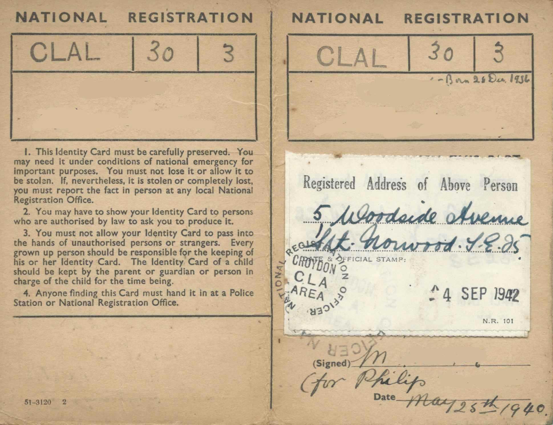 1939 Register | The Wartime National Register | Trace Ww2 Intended For World War 2 Identity Card Template