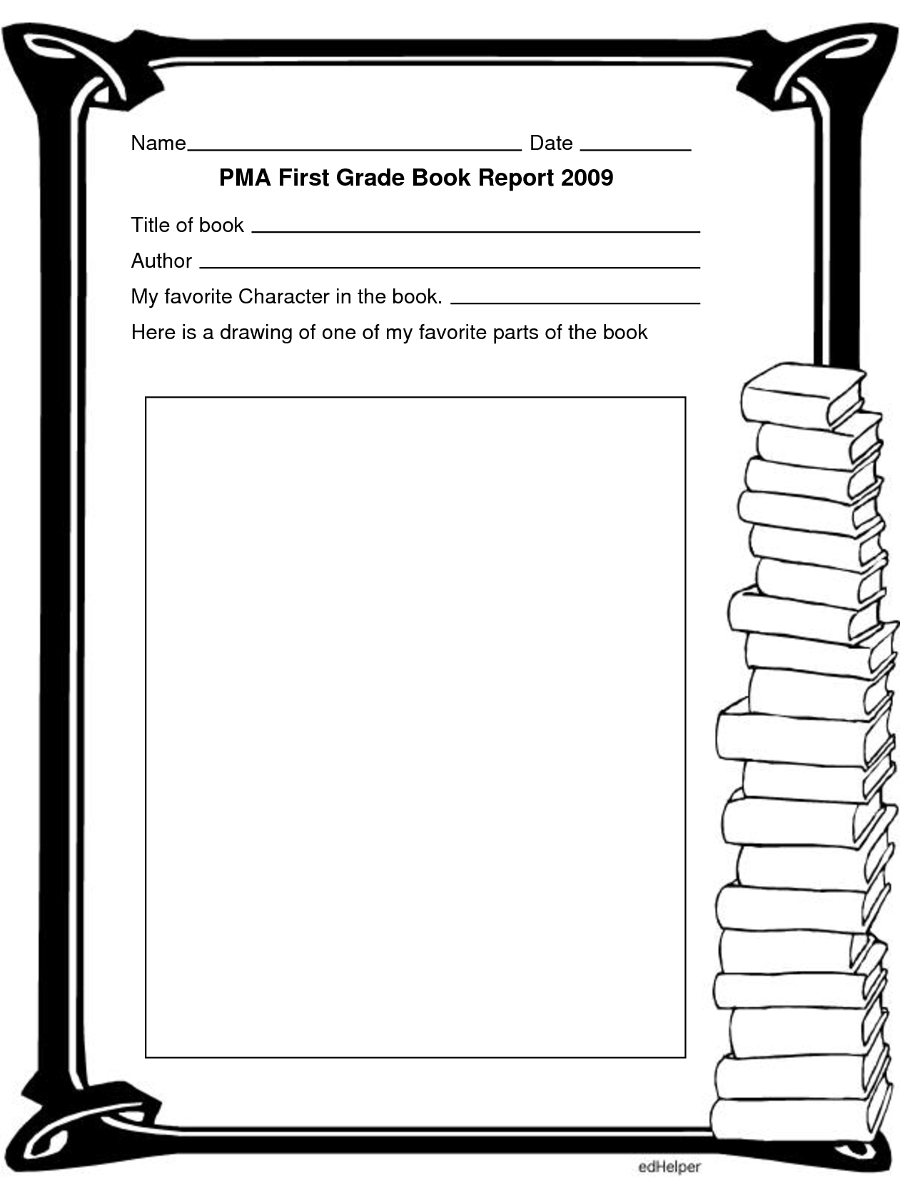 1St Grade Printable Books | Kids Activities Within First Grade Book Report Template