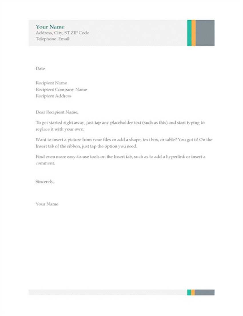 20 Best Free Microsoft Word Corporate Letterhead Templates With Regard To Word Stationery Template Free