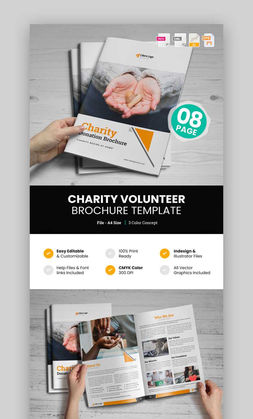 20 Best Professional Business Brochure Design Templates For 2019 For Volunteer Brochure Template