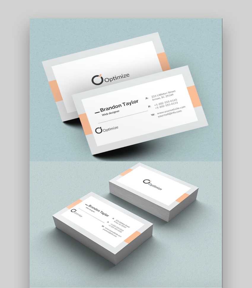 20+ Double Sided, Vertical Business Card Templates (Word, Or In Double Sided Business Card Template Illustrator