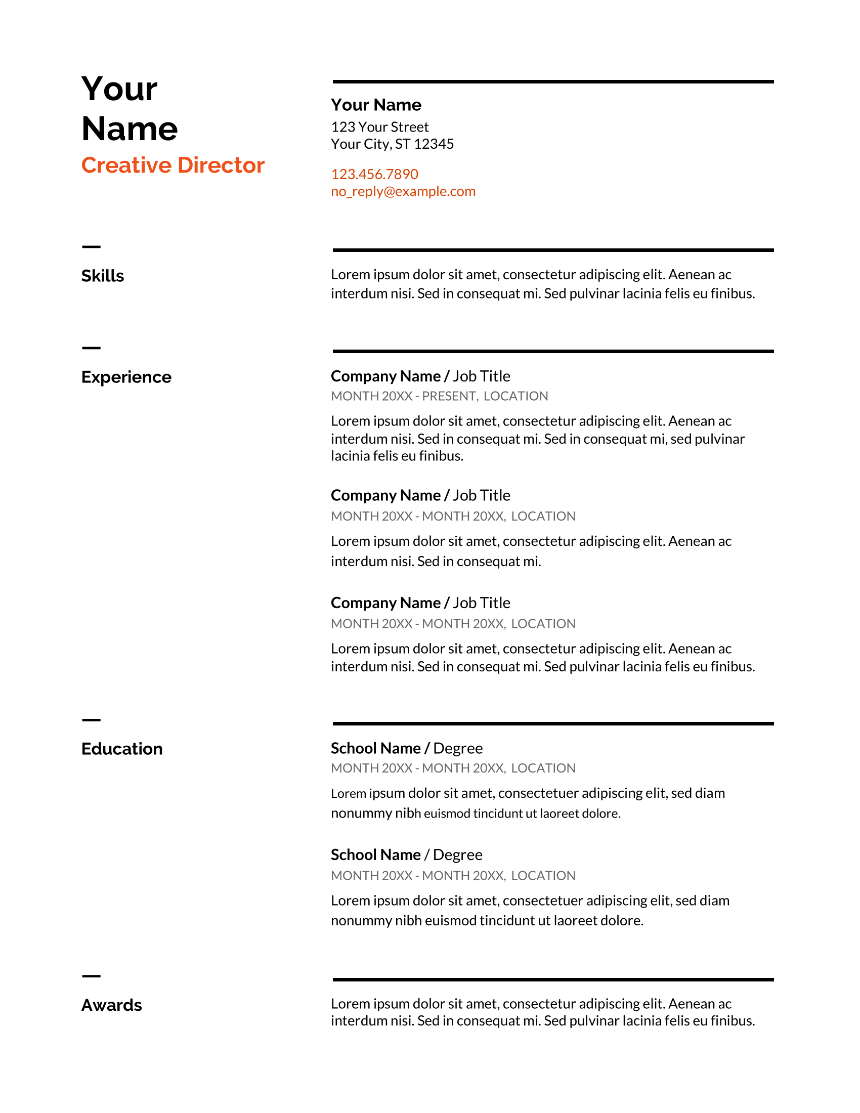 20+ Google Docs Resume Templates [Download Now] Within Google Word Document Templates