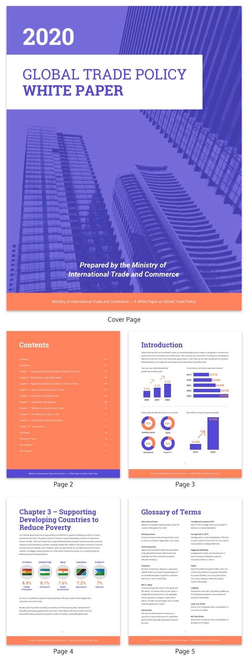 20+ Page Turning White Paper Examples [Design Guide + White In White Paper Report Template